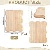 Lace Edged Rectangle Wood Display Pedestals ODIS-WH0025-280D-2