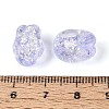 Handmade Foil Glass Beads Strands FOIL-N033-02D-4
