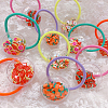 40Pcs 4 Colors PVC Plastic with Polymer Clay Cabochons KY-CJ0001-43-6
