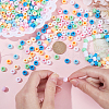 800Pcs 8 Colors Opaque Plastic Beads KY-SC0001-87-3