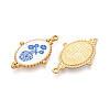 304 Stainless Steel Enamel Pendants STAS-OY002-91G-02-2