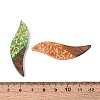 Opaque Resin and Walnut Wood Big Pendants RESI-T060-21A-3