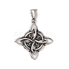 304 Stainless Steel Manual Polishing Pendants X-STAS-G267-08AS-1