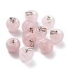 Natural Rose Quartz Pendants G-Z022-01N-1
