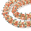 Transparent Handmade Bumpy Lampwork Beads Strands LAMP-T007-18-B06-3