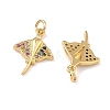 Brass Micro Pave Cubic Zirconia Pendants KK-A291-12H-G02-2