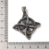 304 Stainless Steel Pendants STAS-U001-06AS-3