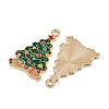 Christmas Theme Alloy Enamel Pendants ENAM-C031-01G-02-2