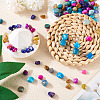 100Pcs 5 Colors Natural Agate Beads G-TA0002-51-8