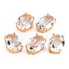 Transparent Glass Pendants GLAA-S193-009G-1