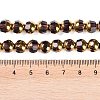 Electroplate Glass Beads Strands EGLA-Q128-04A-FP05-4