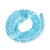 Crackle Transparent Glass Beads Strands GLAA-N068-05A-04-2