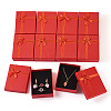 Rectangle Paper Jewelry Set Storage Boxes with Bowknot CON-TAC0014-04D-2