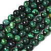 Grade B Natural Tiger Eye Beads Strands G-F591-18-8mm-04-2