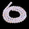 Imitation Jade Electroplate Glass Beads Strands GLAA-F029-J4mm-D02-2