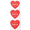 500Pcs Heart with Thank You Roll Stickers DIY-U008-01D-2