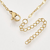 Brass Cable Chains Necklace Making KK-T048-037G-NF-2