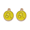 Alloy Enamel Pendants ENAM-S124-01B-14G-1