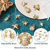 Fashewelry 10Pcs 5 Style Brass Micro Pave Cubic Zirconia Pendants KK-FW0001-09-12