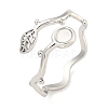 Non-Tarnish 304 Stainless Steel Cuff Finger Ring Components STAS-P365-28P-1