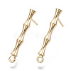 Brass Stud Earring Findings X-KK-N230-08G-NF-1