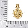 Brass Micro Pave Cubic Zirconia Pendants KK-A260-07D-G-3