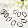 10Pcs Zinc Alloy Spring Gate Rings FIND-SP0004-31B-3