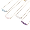 Natural Mixed Stone Chips Beaded Necklaces NJEW-JN03969-1