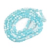 Frosted Crackle Glass Beads Strands GLAA-U001-8mm-M08-3