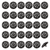 Alloy Shank Buttons FIND-WH0199-427B-1