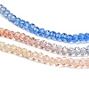 Transparent Painted Glass Beads Strands DGLA-A034-T1mm-A02-4