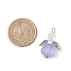 Transparent Acrylic Angel Pendants PALLOY-JF04095-02-3