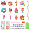 Ice Cream Cake Dessert DIY Diamond Painting Pendant Decoration Kits DIY-TA0010-76-2