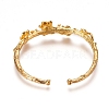 Electroplated Alloy Cuff Bangles PALLOY-I176-16G-2