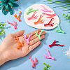 20Pcs 5 Colors Acrylic Pendants OACR-TA0004-21-6
