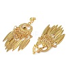 Bohemia Zinc Alloy Clip-on Earrings EJEW-C089-01J-G-2