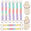 Acrylic Curban Link Shoe Decoration Chain AJEW-PH0011-09-1
