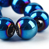 Electroplate Transparent Glass Beads Strands X-EGLA-Q062-8mm-D01-4