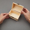 Unfinished Pine Wood Jewelry Box CON-WH0072-11-3