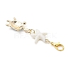 Alloy Enamel Turtle Pendant Decoration HJEW-JM04356-5