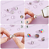 50Pcs 304 Stainless Steel Flat Round Stud Earring Settings STAS-BBC0010-39A-7