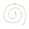 Brass Curb Chains with Oval Links Necklace for Women NJEW-P265-18G-3