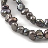 Dyed Natural Cultured Freshwater Pearl Beads Strands PEAR-A006-01B-X-4