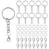 20Pcs Iron Split Key Rings IFIN-YW0003-40-1