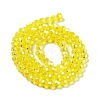 Electroplate Transparent Glass Beads Strands EGLA-A035-T4mm-A03-2