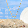 925 Sterling Silver with Natural Pearl Pendant Necklaces NJEW-Z030-03G-4