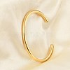 Ion Plating(IP) 304 Stainless Steel Simple Thin Cuff Bangles X-BJEW-P296-02G-4