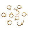 Brass Hoop Earring Findings KK-TA0008-02G-NF-2