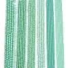 Electroplate Opaque Solid Color Glass Beads Strands LS-EGLA-A044-P1mm-L14-2