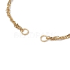 304 Stainless Steel Singapore Chain Slider Bracelet Making AJEW-JB01328-01-2